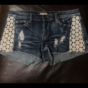 Lace Jean Shorts!
